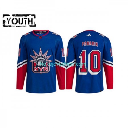 Dětské Hokejový Dres New York Rangers Artemi Panarin 10 Adidas 2022-2023 Reverse Retro Modrý Authentic